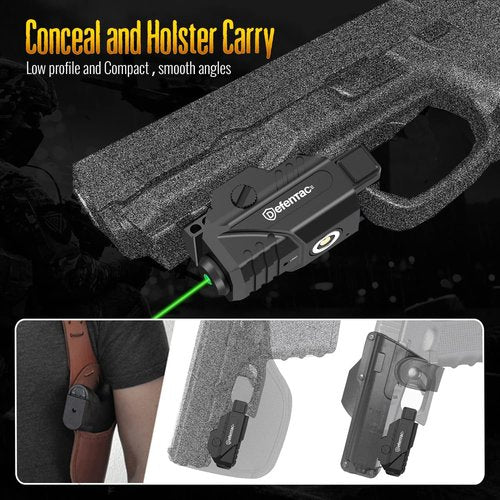 Defentac Laser Sight for Pistol/Handgun, Magnetic Rechargeable Beams for Guns W/a Rail, Compatible with Taurus G2C G3 G3C