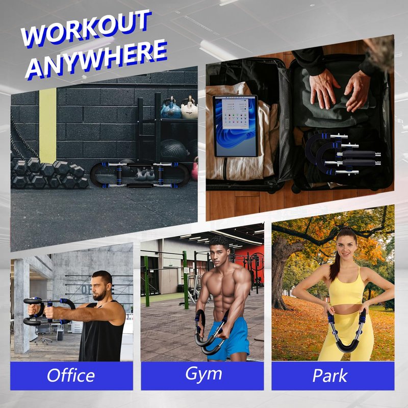 Adjustable Training Equipment Weighing 30-50 pounds, with Portable and Detachable Designs for arm Trainers and Forearm Strength Trainers.
