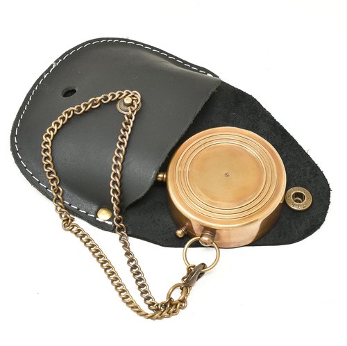 A S Handicrafts Brass Compass - Engraved - Gift for Son