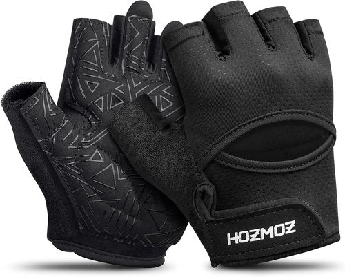 HOZMOZ Weight Lifting Gloves - Ventilated Design with Full Palm Protection & Shock Absorption for Men & Women
