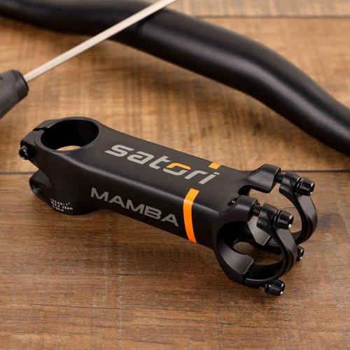 Satori Mamba Bicycle Stem -7 Degree Professional Level 3D Forged Alloy Road Mountain Bike Lightweight Handlebar Stem 31.8mm Clamp - Compatible with 1-1/8" Fork Steerer Tube - Length 100mm