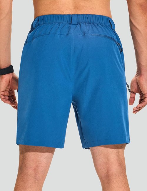 KPSUN Men's 7" Tactical Cargo Shorts - Lightweight, Quick-Dry Design with Zipper Pockets for Outdoor Activities