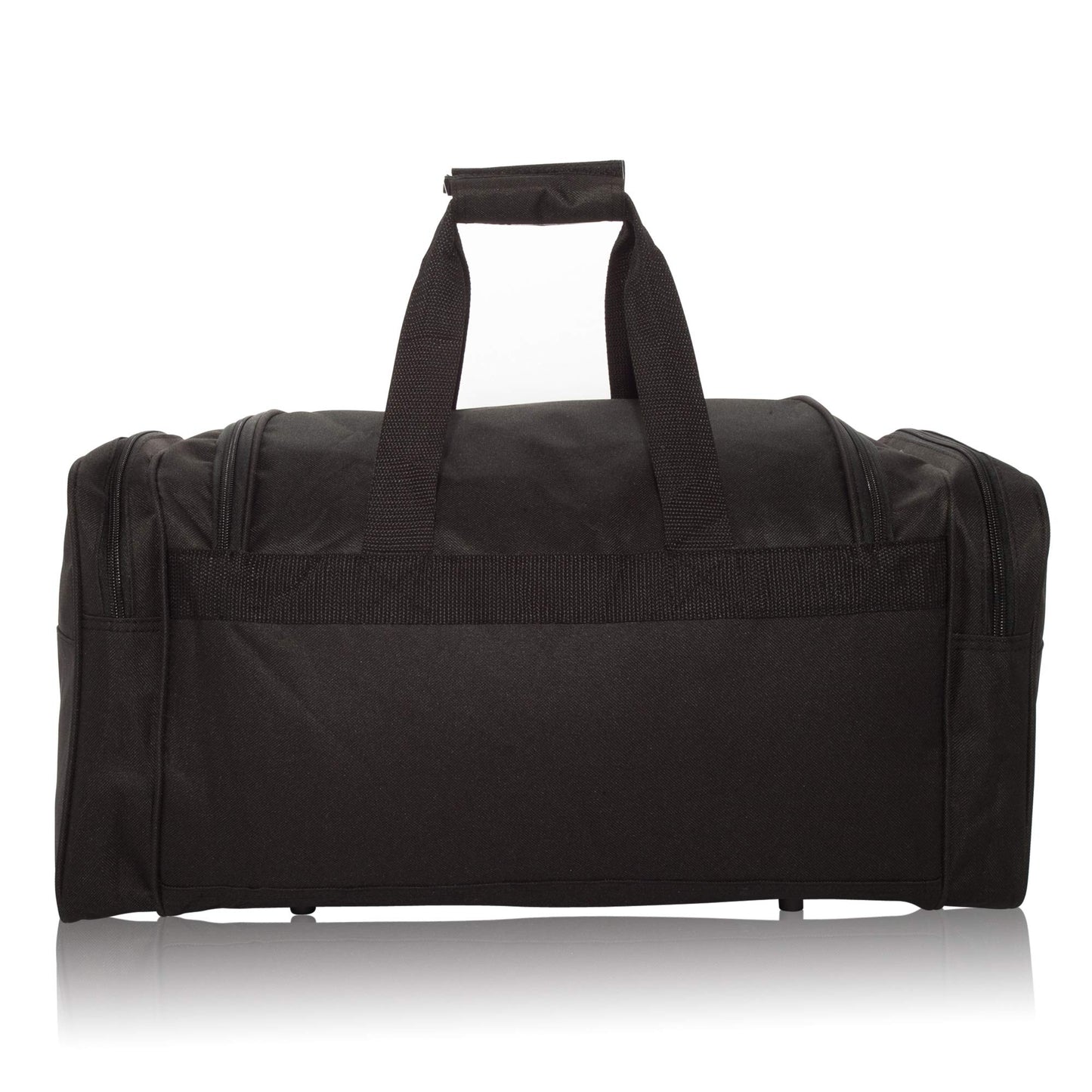 DALIX 21" Blank Sports Duffle Bag Gym Bag Travel Duffel Adjustable Strap in Black