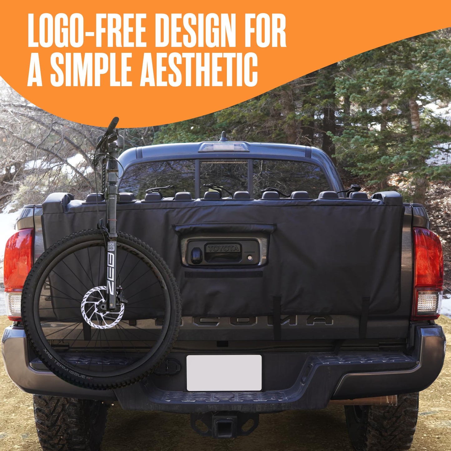 Houseables Tailgate Bike Pad, Tailgate Pad for Mountain Bike, Tail Gate Pads, Truck Bed, Protectors for Trucks, MTB, Cover, Full Size, Midsize, Pickup, Carrier, Mat, Blanket, Cache, 5 Strap, 53x16x7