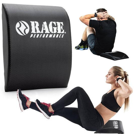 Rage Fitness Abdominal Mat, Ab Mat, Core Trainer, Crossfit Core Workouts, Sit ups, Crunches - Workouts Included
