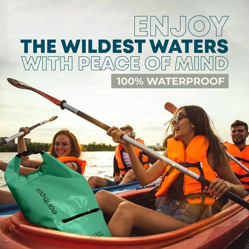 Earth Pak Waterproof Dry Bag - Durable Backpack with Zippered Pocket for Ultimate Gear Protection
