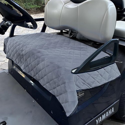 FLYMEI Golf Cart Seat Covers, Golf Cart Seat Towel Blanket, Short Plush Surface, Soft and Comfortable, Fit for EZGO, Yamaha, Club Car and Other 2-Seat Golf Carts, 51"x 30.5"