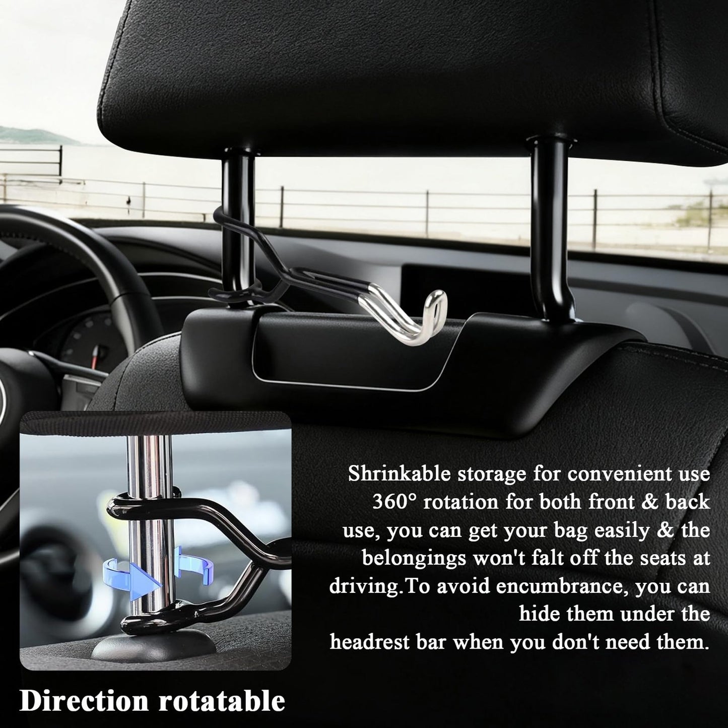 WYCBHZGA New Composite Bow Mount for Vehicles, Fits Trucks, SUVs & Sedans, Ideal for in-Car Storage and Hunting Transport, Tool-Free Quick Installation