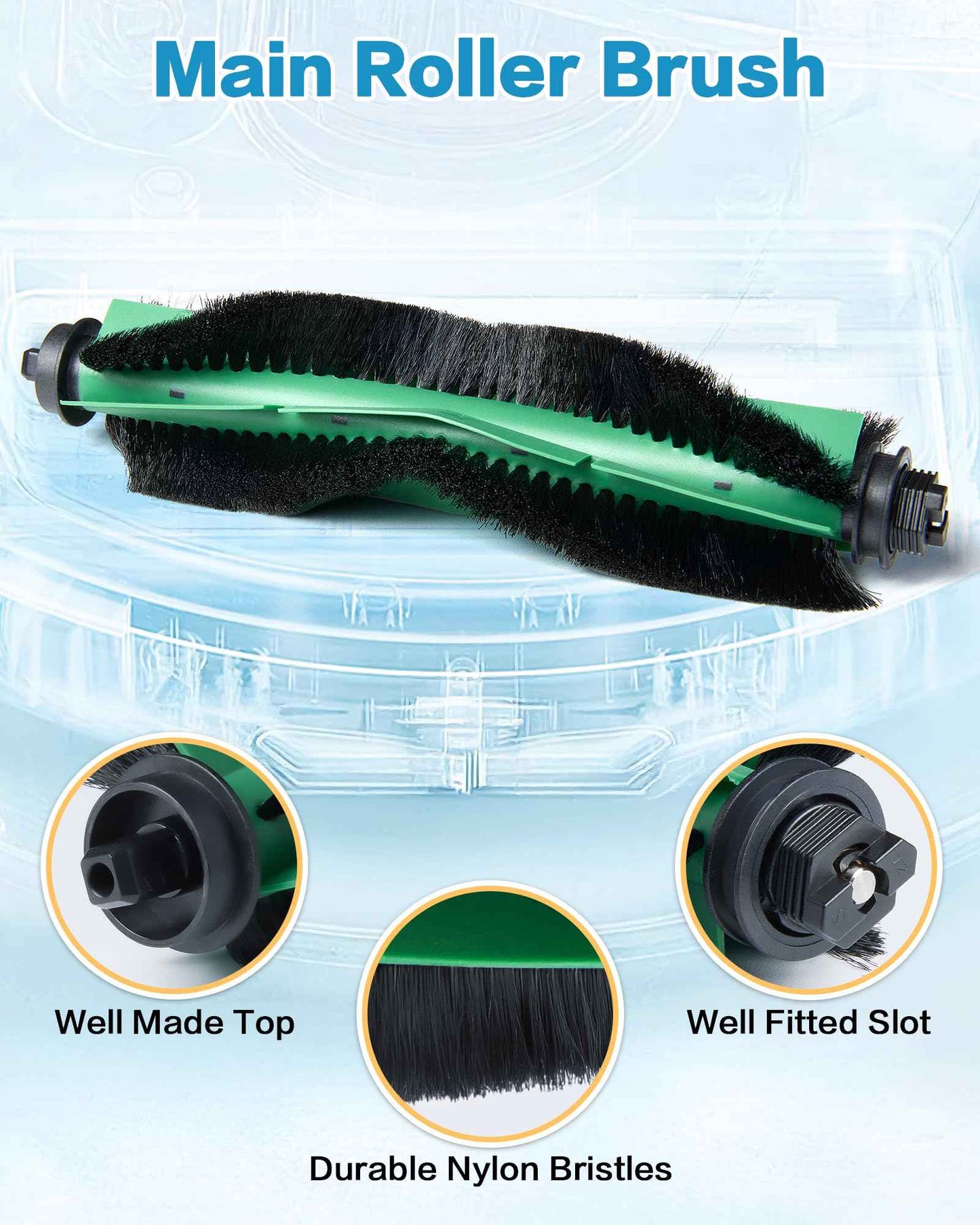 Replacement Parts for iRobot Roomba Q0120 Q0110 Combo Essential Y0140 Y0112 Y0110 Robot 104 105, 15 Pack Quality Accessories for Better Cleaning Performance