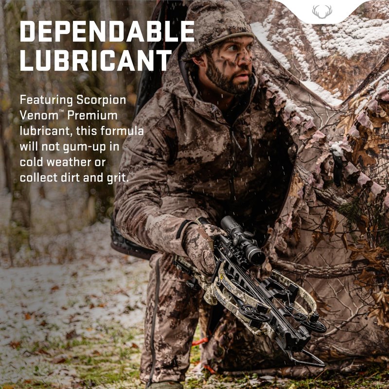 TenPoint Premium Lubricant with Foam Applicator - for Cocking Device Cords, Strings, Cables, Barrels & The Trigger Mechanism - Silicon Based, Contains Scorpion Venom