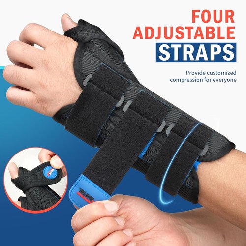 FEATOL Wrist Brace with Thumb Spica Splint - Pain Relief for De Quervain's, Carpal Tunnel | Large/Extra Large