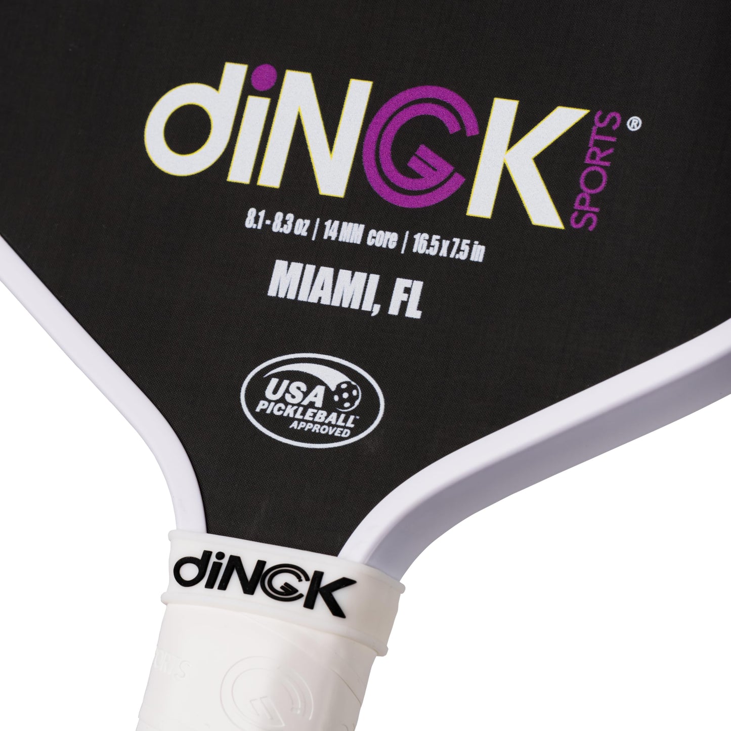 Carbon Pro Grit 2.0 Pickleball Paddle, Raw Carbon T700 Grit Surface for Spin, 14MM Honeycomb Poly-Core for Speed, Non-Slip 5.3” Ergonomic Leather Handle, 8.1-8.3 oz, 16.5” x 7.5”