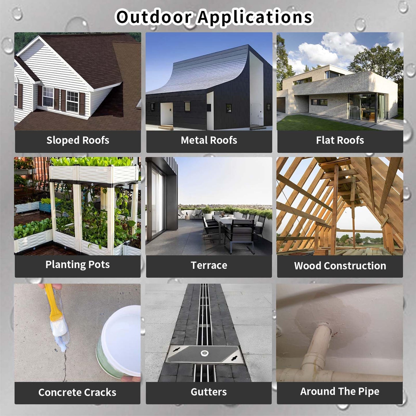 17 Oz Liquid Waterproof Sealant, Invisible Agent Transparent Repairing Leak Adhesive, Indoor & Outdoor Coating