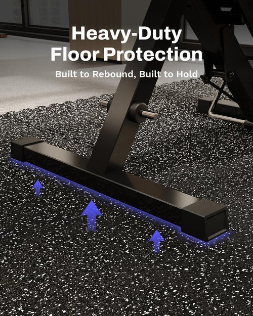 AIRHOP Exercise Equipment Mats - 0.56in Thick Interlocking Puzzle Tiles for Home Gym | 12 Tiles, Heavy-Duty EVA Foam, 24 x 24in