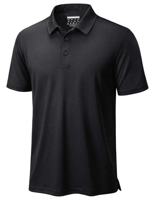 TACVASEN Men's Golf Polo Short Sleeve Dry Fit Performance Collar Shirt