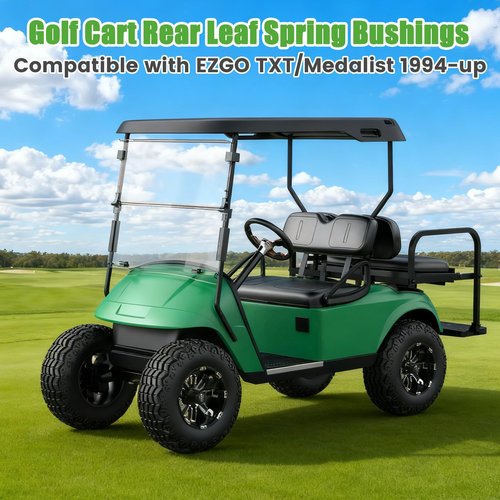 10L0L Golf Cart Rear Leaf Spring Bushings & Sleeves Kit Compatible with EZGO TXT & Medalist 1994-up Models, OEM# 70289-G02, 70291-G01, 70290-G01