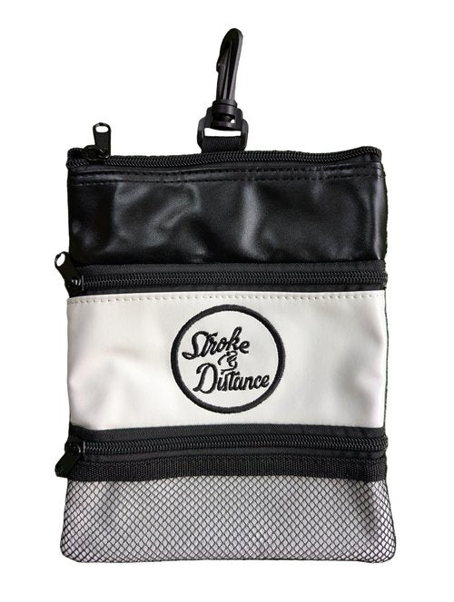 Stroke & Distance S&D Golf Pouch On-The-Go Solution for Your Golfing Essentials | Bag Clip | Durable | Premium Materials