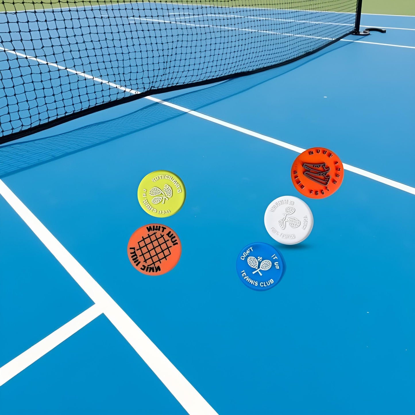 Myuiao 4 Pcs Spicy/Aggressive Reminder to Keep You On Your Tennis Game - Tennis Vibration Dampener, Tennis Racket Dampener, The Best Tennis Gift for Every Player and Team Tennis Vibration Dampeners