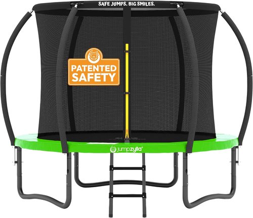 Jumpzylla Trampoline - Outdoor Recreational Trampoline with Enclosure & Non-Slip Ladder | 8FT-16FT Sizes