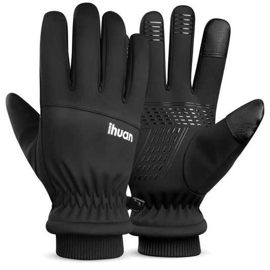 ihuan Winter Gloves for Men Women, Waterproof Warm Ski Snow Gloves Cold Weather, Thermal Touchscreen Skiing, Snowboarding, Motorcycle Running Driving Hiking Cycling Stocking Stuffers