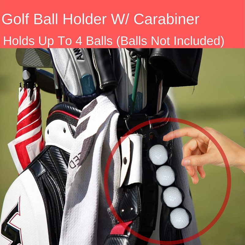 RE GOODS Golf Accessories Kit - Includes Towel, Ball Holder, Brush, Divot Repair Tool, 2 Ball Alignment Stencil, Tee Holder, Putting Marker, 4 Permanent Markers, Pencil