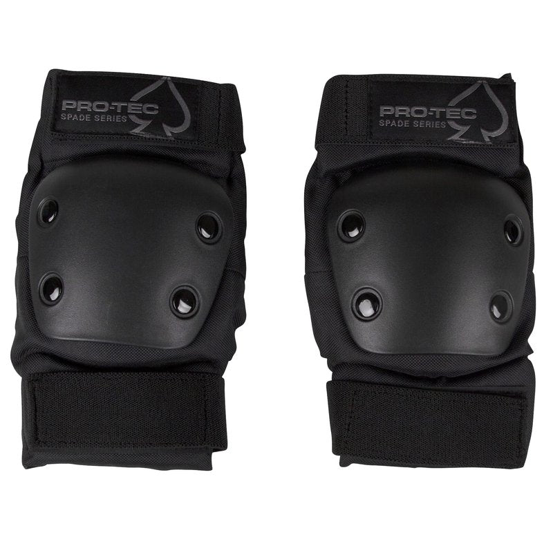 ProTec Spade Series Junior Pad Set – Complete Knee, Elbow, and Wrist Guards for Ages 8+, Black – High-Impact Protection for Skateboarding, Cycling, Roller Skating, and More Activities