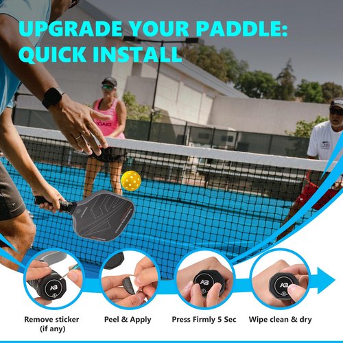 Neobadge Pickleball Paddle Cap Weights – Weighted End Cap Counterbalance Set | Improves Balance, Control & Stability | Personalized Feel