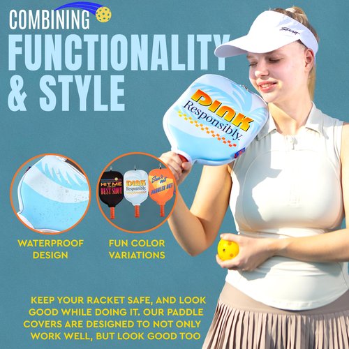 Roo Pickleball Paddle Cover - Blend of Style and Protection | Neoprene Paddle Covers | Pickleball Accessories