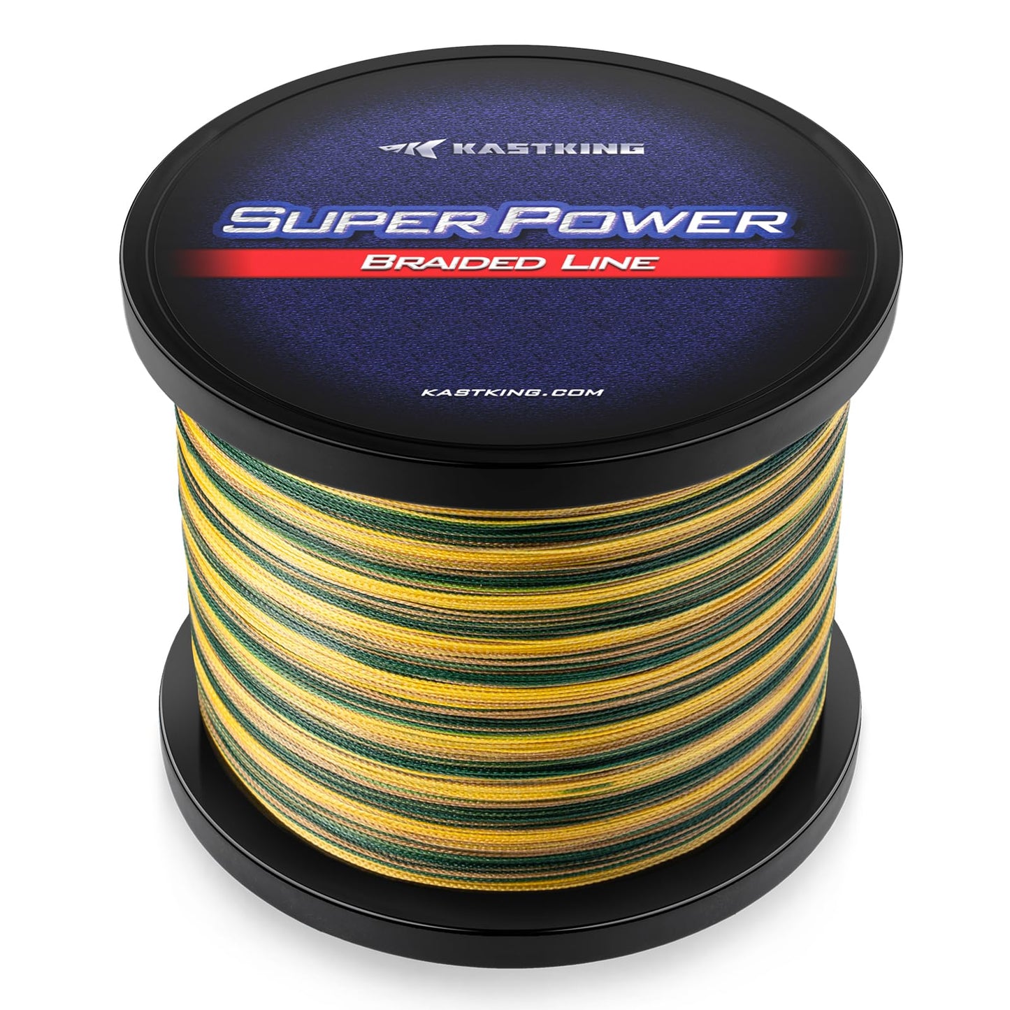 KastKing Superpower Braided Fishing Line, Camo, 20 LB, 500+47 Yds