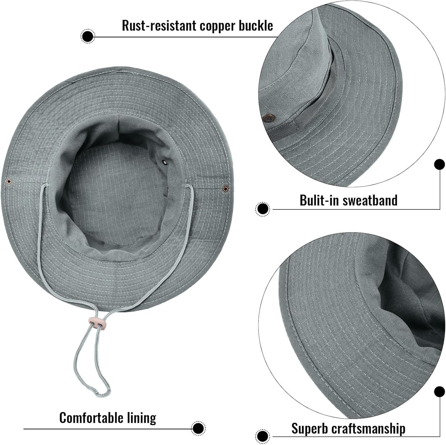 Skiennix Bucket Hat - UPF 50+ UV Protection for Men & Women | Foldable Boonie Hat for Hiking & Beach
