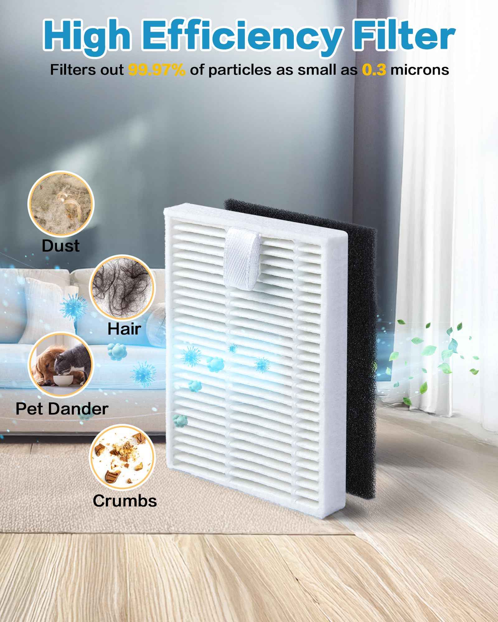 Replacement Parts for iRobot Roomba Q0120 Q0110 Combo Essential Y0140 Y0112 Y0110 Robot 104 105, 15 Pack Quality Accessories for Better Cleaning Performance