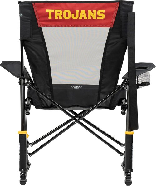 GCI Outdoor Comfort Pro Rocker Camping Chair - Portable Folding Rocking Chair with Durable Armrests & Drink Holder | USC Trojans