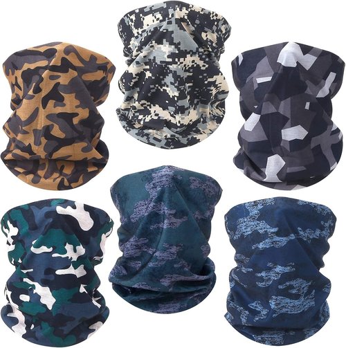 Fivali Neck Gaiter Face Mask - Breathable Cooling Bandana for Dust, Sun & Wind Protection
