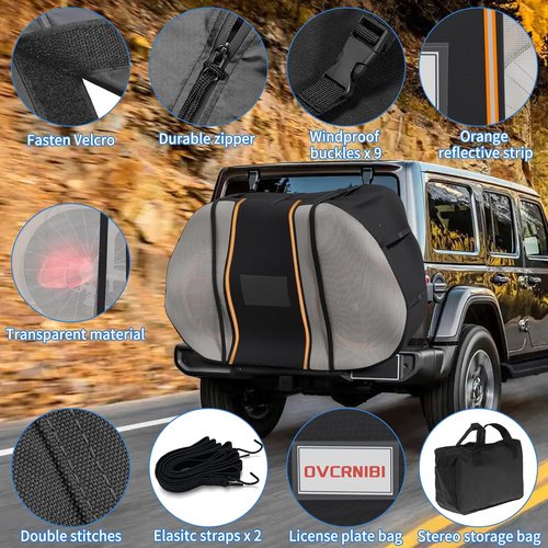 Bike Cover - Waterproof, Tear-Resistant Outdoor Bicycle Protection for 1-2 Bikes | 80''L x 18''W x 50''H