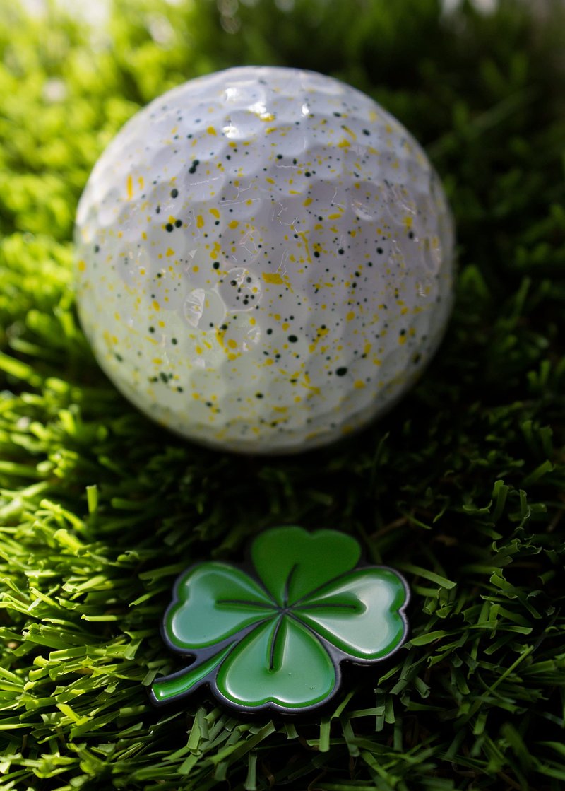 MULLIGAN HOOLIGAN Golf Ball Marker + Magnetic Hat Clip, Funny and Unique Golf Gift, Premium Quality, The Perfect for Your Favorite Golfer, Golf Accessories for Any Occasions (Four-Leaf Clover)