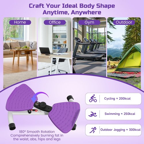 KVKVMO Waist Twister Machine Exercise - Ab Twister Board for Exercise with 5 Resistance Bands, 330LBS Capacity Waist Twisting Fitness Tool with LED Display for Women Home Workout