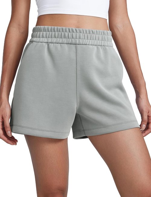 CRZ YOGA SoftAura Sweat Shorts - High-Waisted Modal Lounge Shorts with Pockets | Casual Athletic Wear