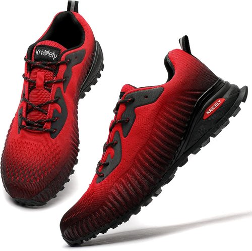Kricely Men's Trail Running Shoes - Versatile Hiking Sneakers for Outdoor Activities | Comfortable Fit