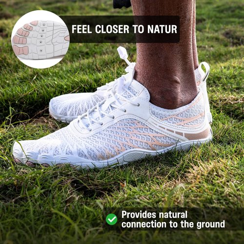 Barezoey 2026 New Barefoot Shoes for Women Mens,Hiking Barefoot Shoes Womens Footwear,Comfortable & Non-Slip Barefoot Vitality Shoe Women's Athletic Footwear,Wide Toe Box Water Shoe for Women Men