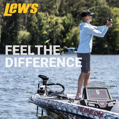 Lew’s TP2 Spinning Fishing Rod, 6-Foot 6-Inch 2-Piece HM45 Graphite Rod, Medium Power Fast Action, Winn Dri-Tac Split-Grip, SoftTouch Reel Seat