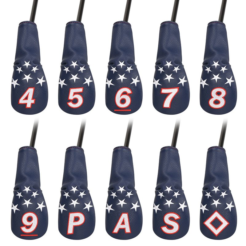 Craftsman Golf Blue and White Stars Hybrid Iron Head Covers (Not Custom)