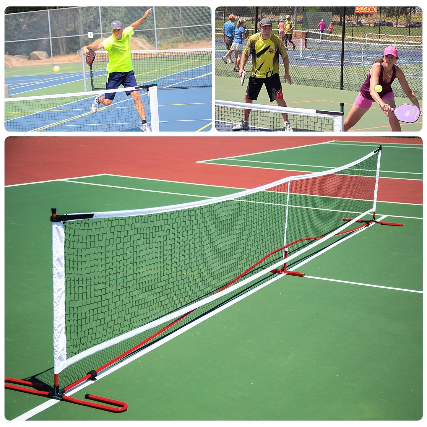 TOBWOLF 22x3ft Pickleball Replacement Net, Indoor Outdoor Pickleball Nets for Most Free-Standing Pickle Ball Frame, Official Regulation Size Net for Portable Pickleballs Nets System
