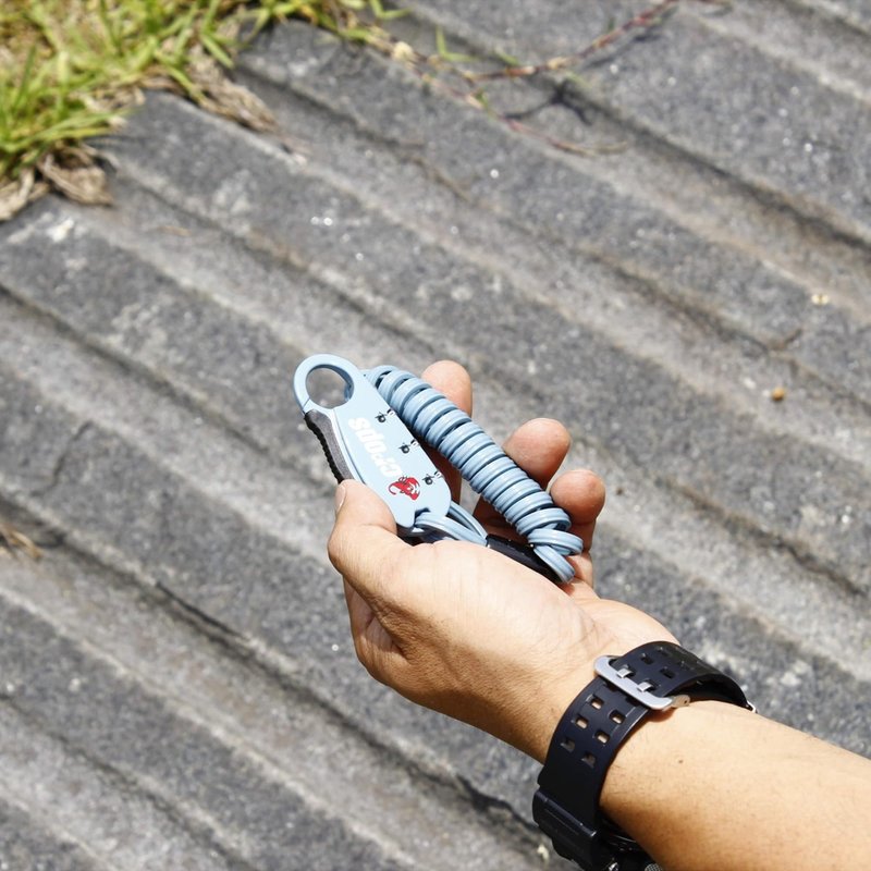 CROPS Q-BIRO MINI Compact Bike Lock Cable, 3 ft, Black Anti-Theft 3-Digit Resettable Combination Lock with a Shape-Memory Coiled Cable and BIROTATION Technology; Great Option for Road Cyclists