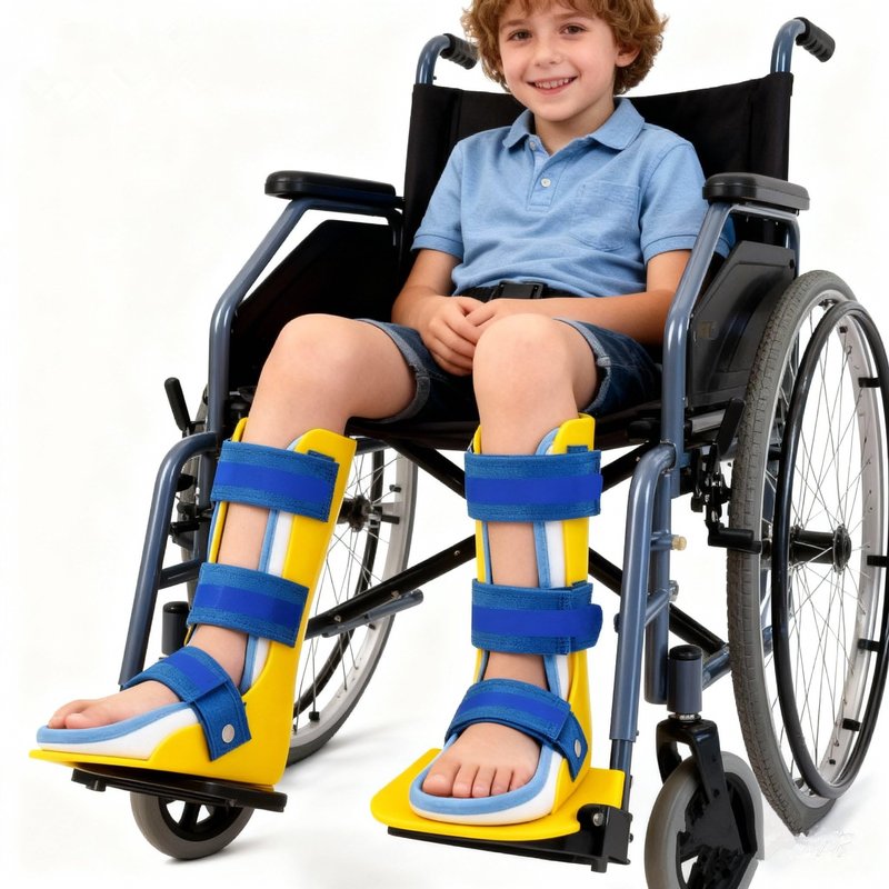 RousuMedi Pediatric AFO Kids Ankle Foot Brace Drop Foot Splint for Child Toddler Ankle Foot Orthosis Night Splint (Left Foot, Medium)