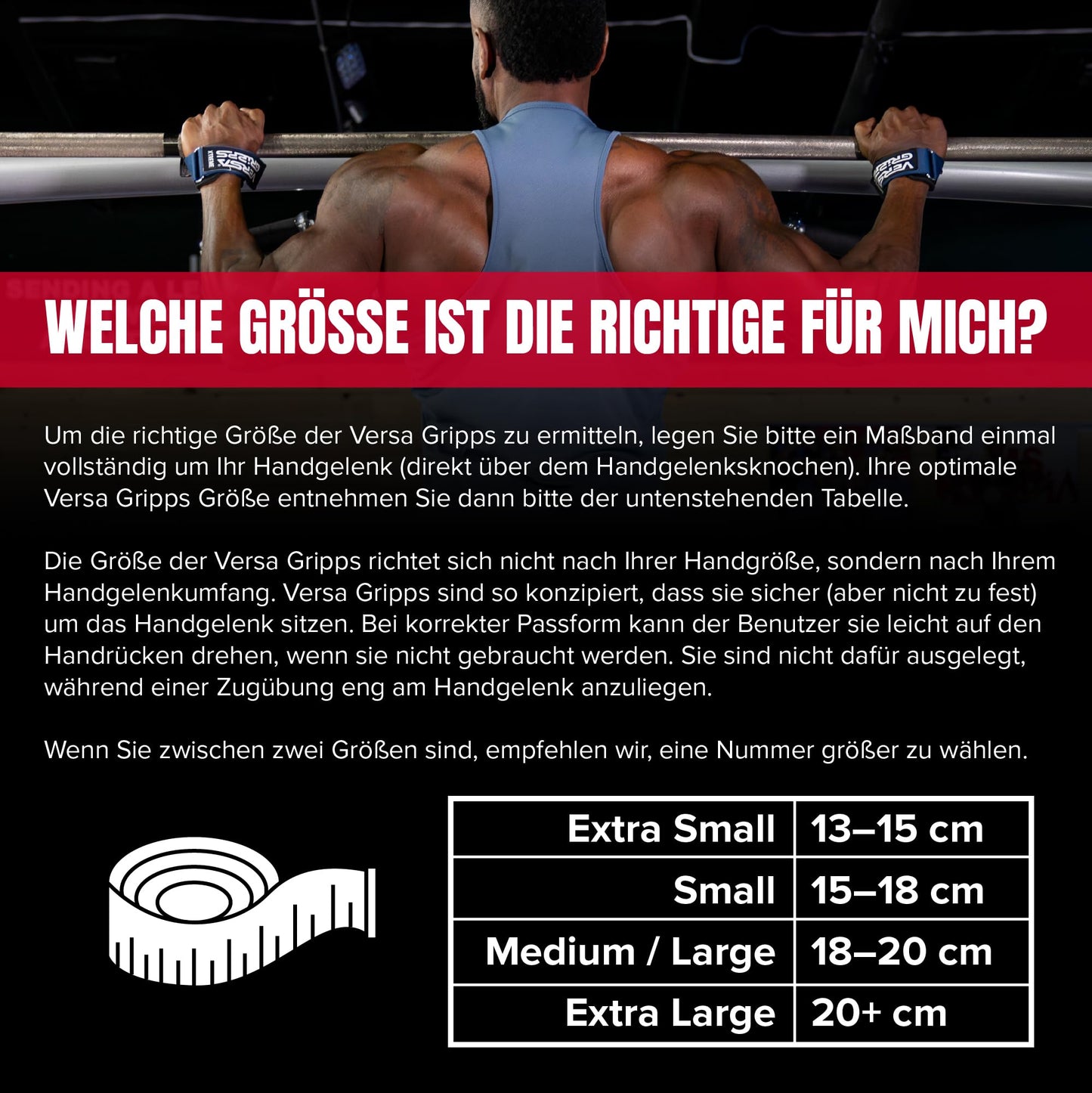 Versa Gripps Pro, Made in USA, Wrist Straps for Weightlifting Alternative, Best Training Accessory, SM, Black