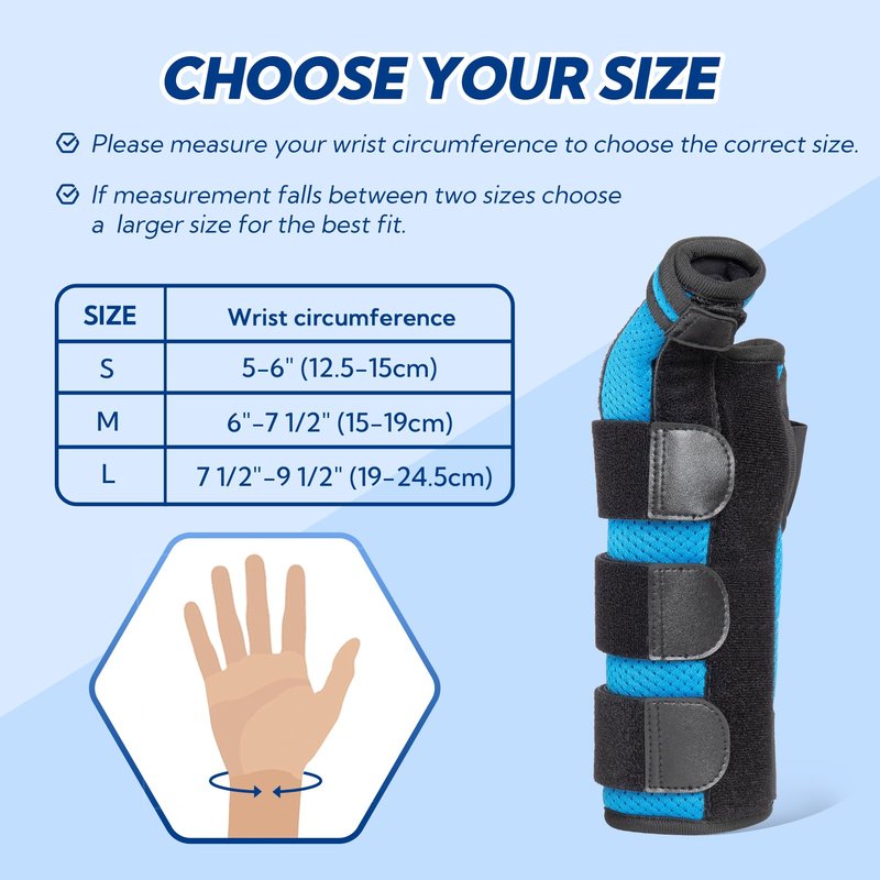 YiYame Boxer Fracture Splint, Ulnar Gutter Splint Right Hand, the 4th and 5th Metacarpal Finger Splint Hand Brace, Boxer Orthosis Hand & Wrist Brace for Women & Men, Right, L