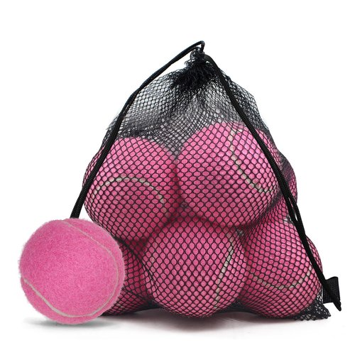 UOWGA Tennis Balls, High Flexibility Dog Balls, 9pcs Practice Tennis Balls for Sports Training, Comes with Mesh Bag, Great for Beginners
