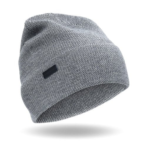Cole Haan Men's Birdseye Knit Beanie Hat - Soft Warm Winter Cap with Ribbed Edge and Classic Fit for Cold Weather Style Outdoor Wear Travel and Daily Use, Soft Grey, One Size