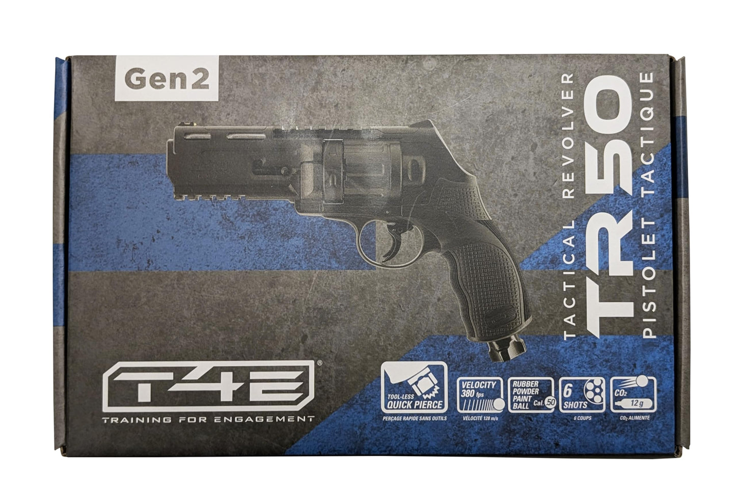 T4E TR50 Gen 2 Revolver .50 Caliber Training Pistol Paintball Gun Marker