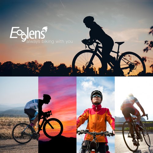 Eaglens Outdoor Sports PC photochromic and extra mirror lens wrap around Cycling Sunglasses for Men & Women TR90 Frame UV Protection, E2157y-ry-01